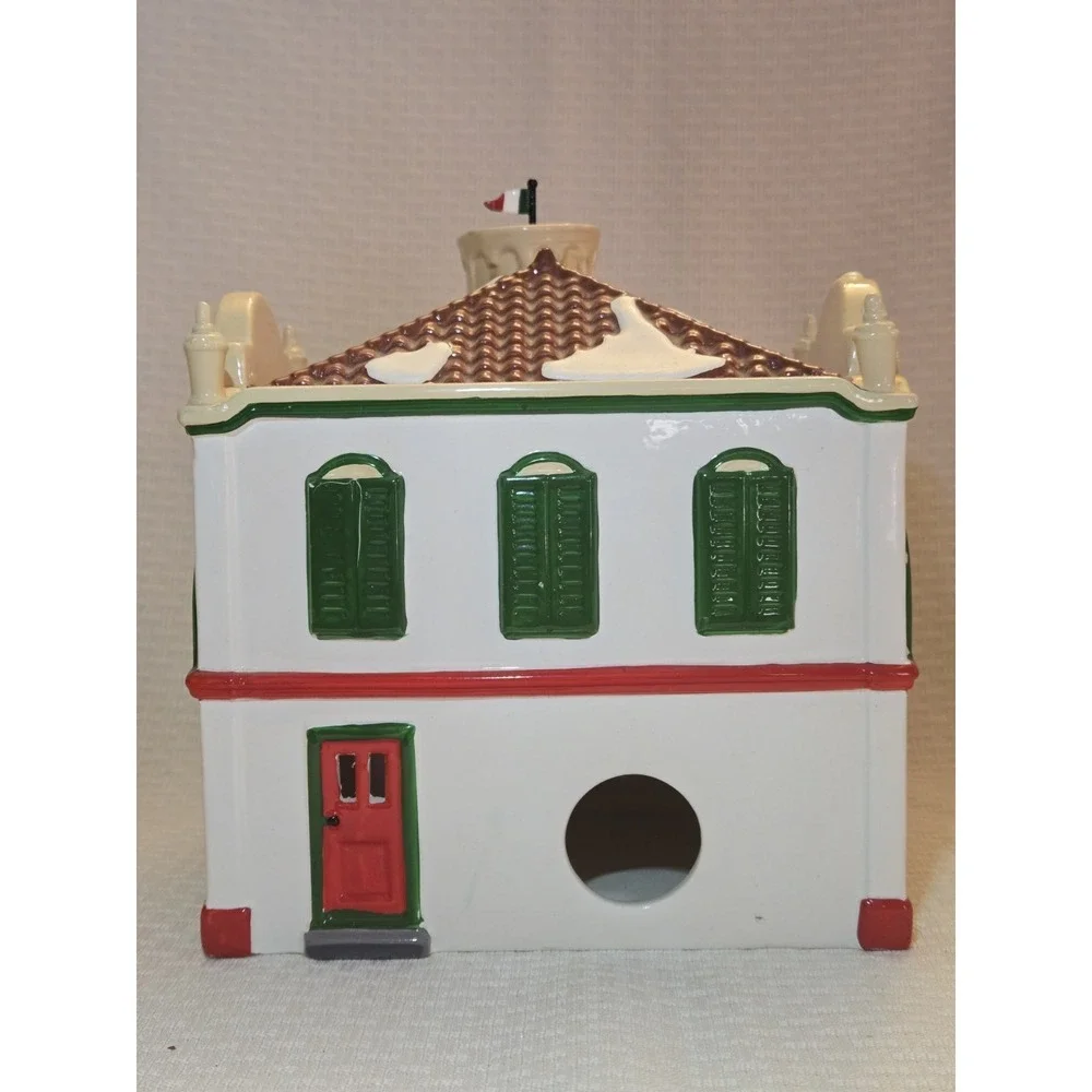 Snow Village Department 56 Pisa Pizza With Box 1995 *Light Not Included *READ